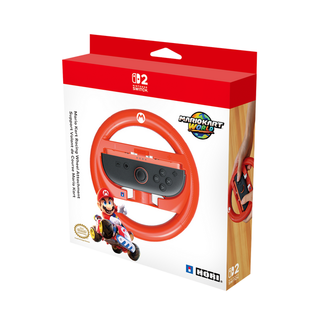 Racing Wheel Attachment Set for Nintendo Switch™ 2 - Mario - Console Accessories by HORI The Chelsea Gamer