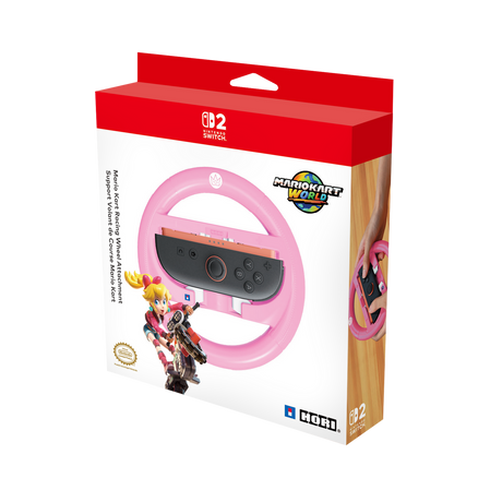 Racing Wheel Attachment Set for Nintendo Switch™ 2 - Peach - Console Accessories by HORI The Chelsea Gamer