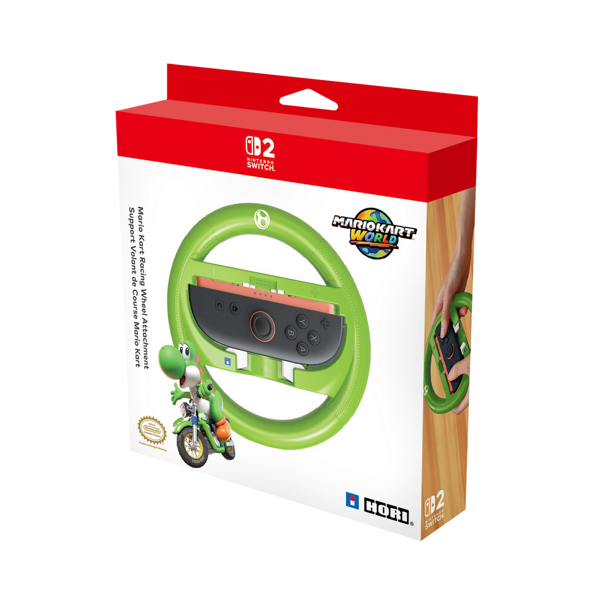 Racing Wheel Attachment Set for Nintendo Switch™ 2 - Yoshi - Console Accessories by HORI The Chelsea Gamer