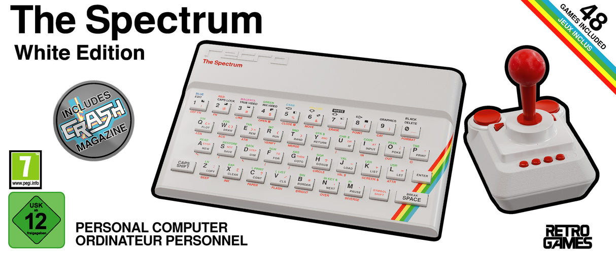 The Spectrum White Edition - Console pack by Retro Games Limited The Chelsea Gamer