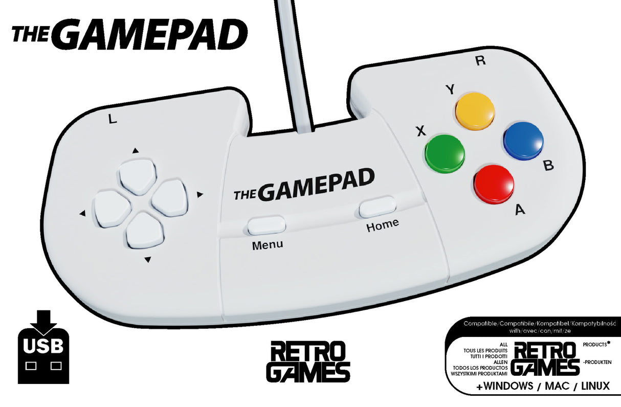 THEGAMEPAD (White) - Console Accessories by Retro Games Limited The Chelsea Gamer
