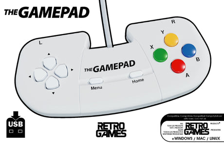 THEGAMEPAD (White) - Console Accessories by Retro Games Limited The Chelsea Gamer