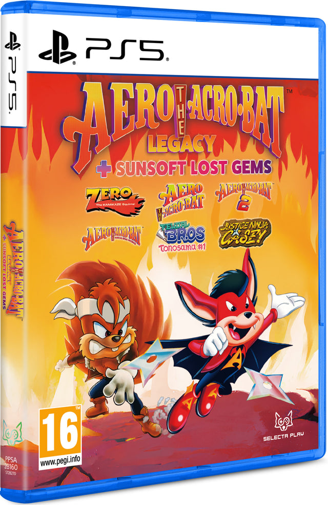 Aero The Acro-Bat Legacy + Sunsoft Lost Gems - PlayStation 5 - Video Games by Numskull Games The Chelsea Gamer