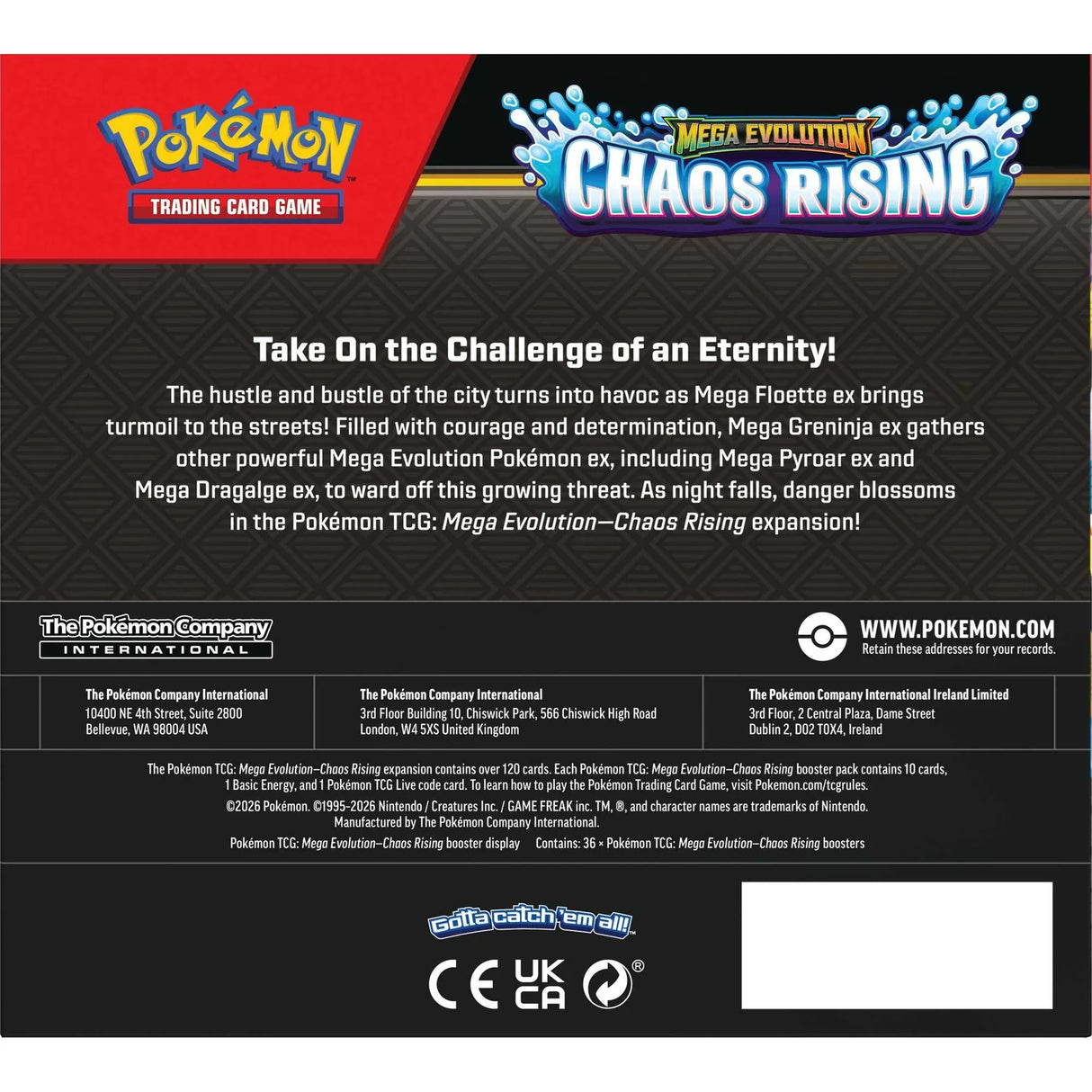Pokémon TCG: Mega Evolution - Chaos Rising - Single Booster Pack