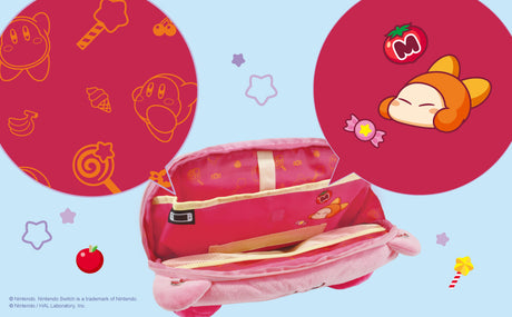 Designs of sweet treats line the pouch with an adorable Waddle Dee artwork on the separator