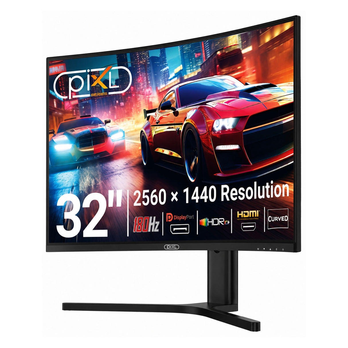 piXL X-Series GS32QIDPHA 32 Inch QHD IPS, Curved (1500R) Gaming Monitor