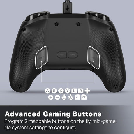 PowerA - Advantage Wired Controller for Nintendo Switch 2 - Black - Console Accessories by PowerA The Chelsea Gamer