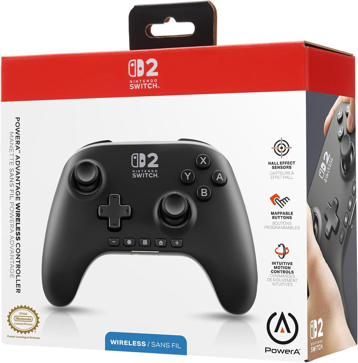 PowerA - Advantage Wireless Controller for Nintendo Switch 2 - Black