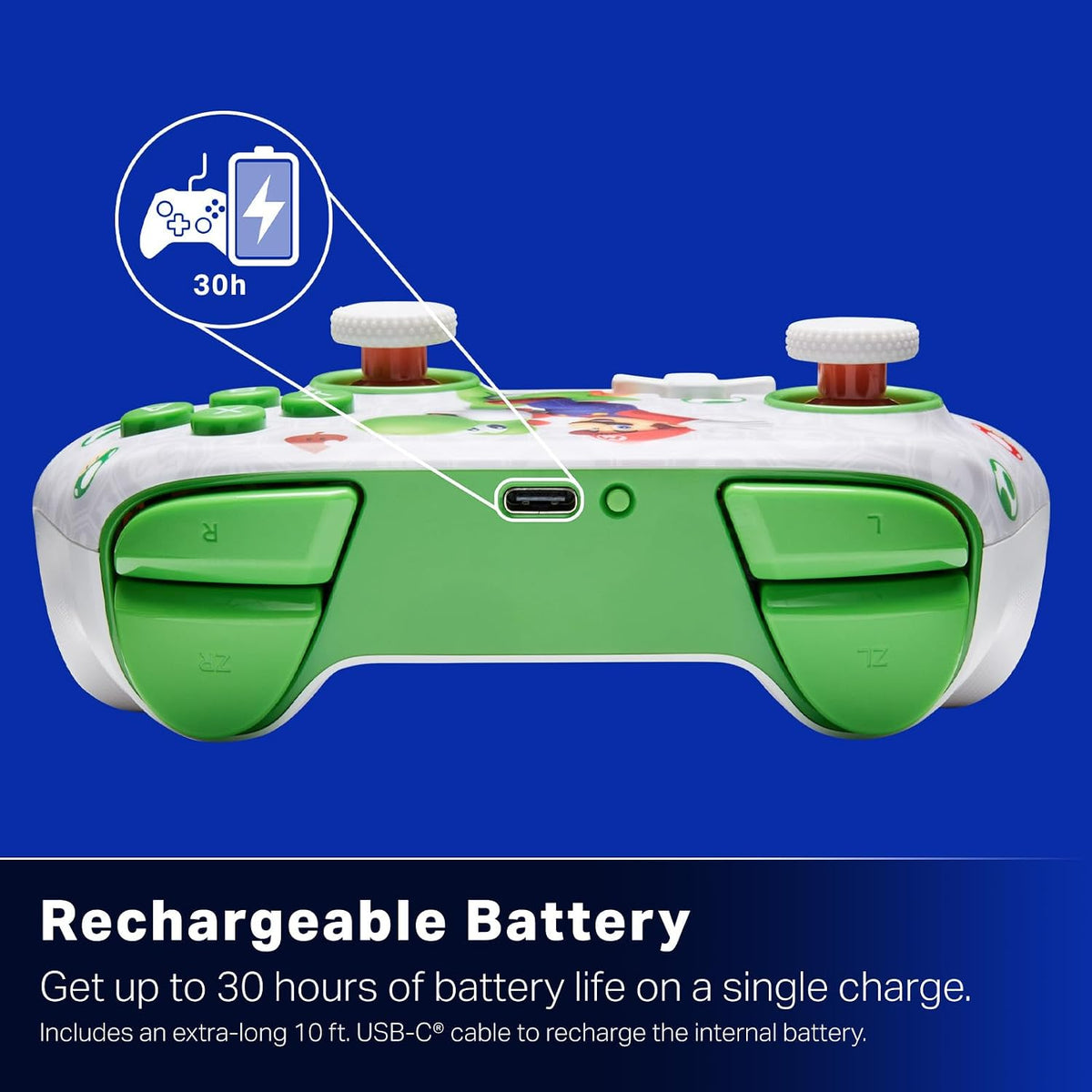 PowerA - Advantage Wireless Controller for Nintendo Switch 2 - Mario & Yoshi