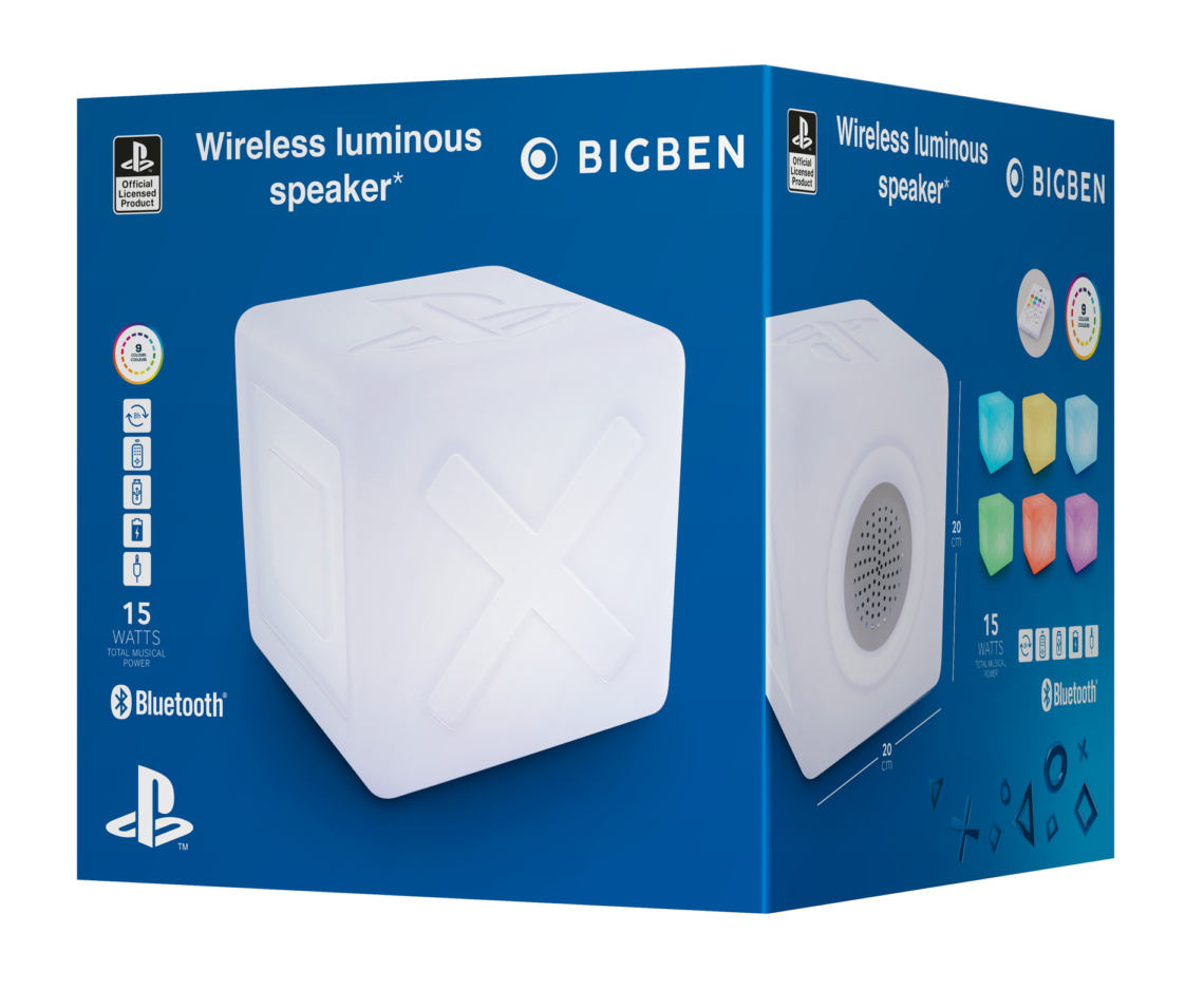 Wireless Luminous PlayStation Cube - Merchandise by Nacon The Chelsea Gamer