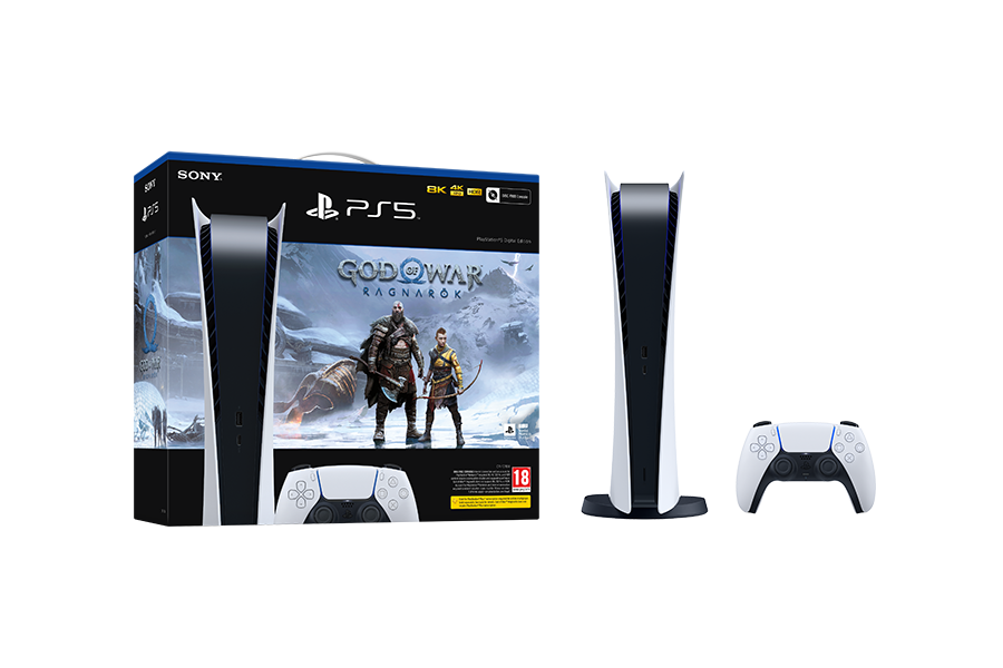 PlayStation®5 Digital Edition – God of War™ Ragnarök Bundle - Console pack by Sony The Chelsea Gamer