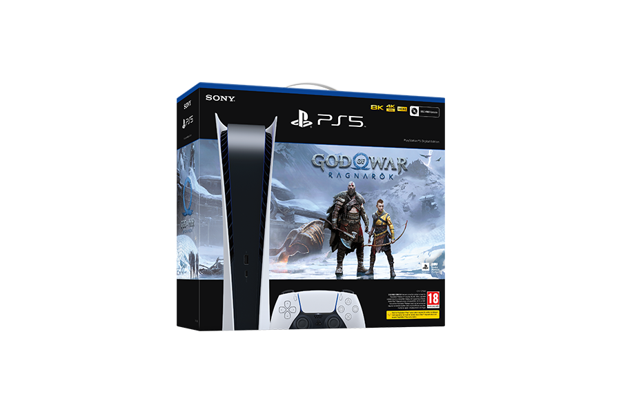 PlayStation®5 Digital Edition – God of War™ Ragnarök Bundle - Console pack by Sony The Chelsea Gamer