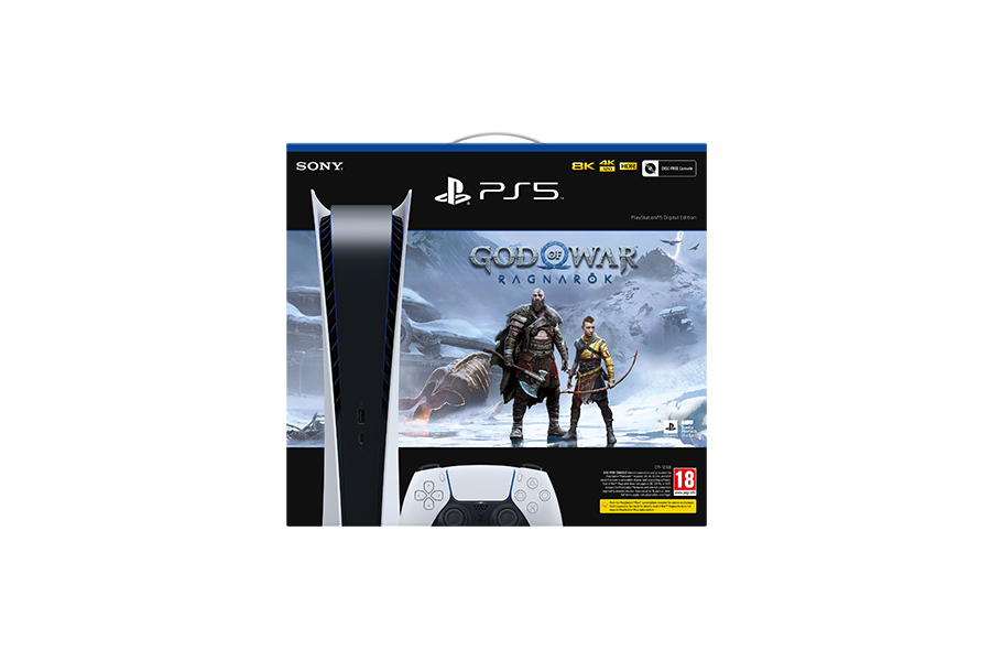 PlayStation®5 Digital Edition – God of War™ Ragnarök Bundle - Console pack by Sony The Chelsea Gamer