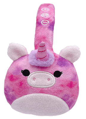 Squishmallows Plush Bluetooth headphone - Lola the Unicorn - Merchandise by Lazerbuilt Ltd The Chelsea Gamer