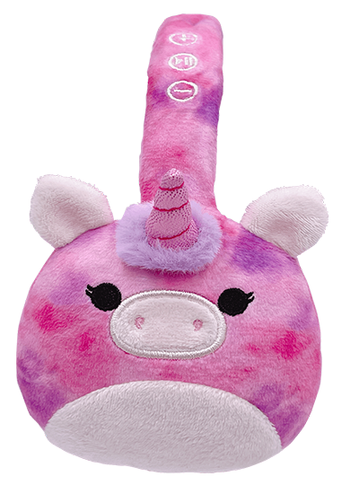 Squishmallows Plush Bluetooth headphone - Lola the Unicorn - Merchandise by Lazerbuilt Ltd The Chelsea Gamer