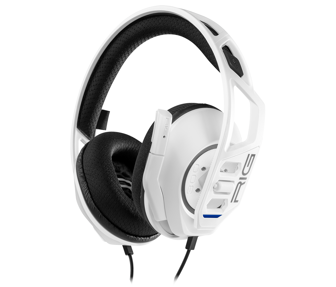 Nacon RIG 300 PRO HS Wired Headset - White - Console Accessories by Nacon The Chelsea Gamer