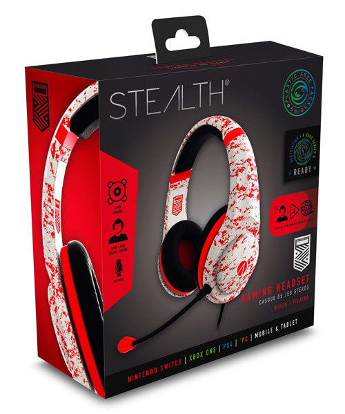 STEALTH XP-Conqueror Gaming Headset - Arctic Red - Console Accessories by ABP Technology The Chelsea Gamer