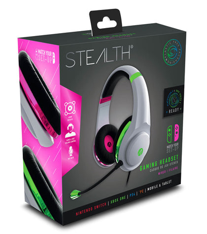STEALTH XP-Match Gaming Headset - Pink/Green - Console Accessories by ABP Technology The Chelsea Gamer