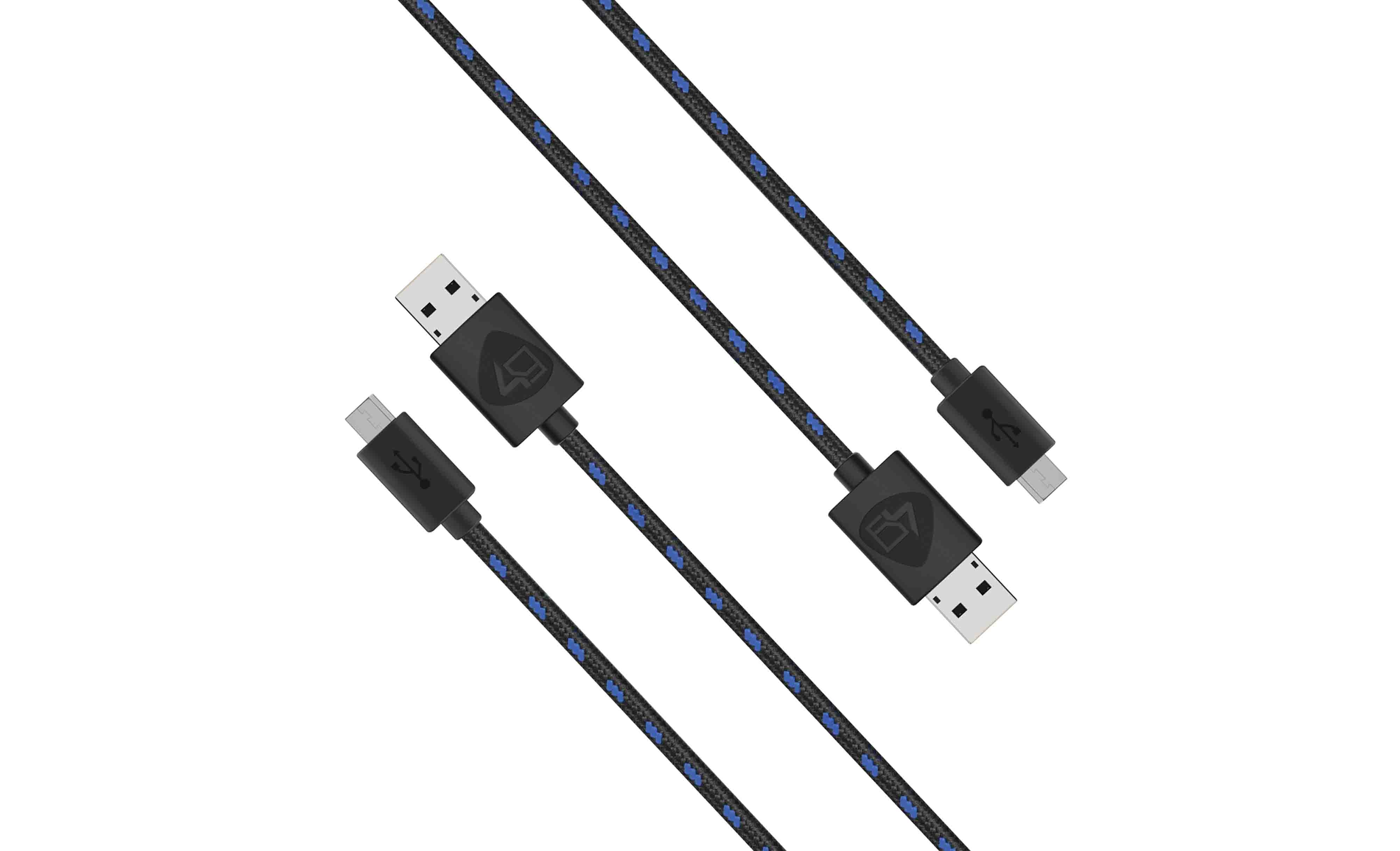 4Gamers Twin Play & Charge Cables (2 x 2m) 4G-C10 - Console Accessories by A4T The Chelsea Gamer