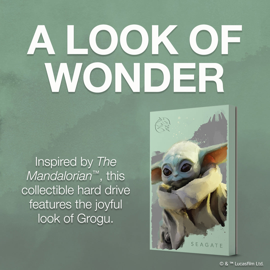 Grogu™ Drive - Special Edition FireCuda External 2TB Hard Drive - Console Accessories by Seagate The Chelsea Gamer