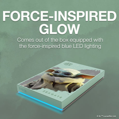 Grogu™ Drive - Special Edition FireCuda External 2TB Hard Drive - Console Accessories by Seagate The Chelsea Gamer