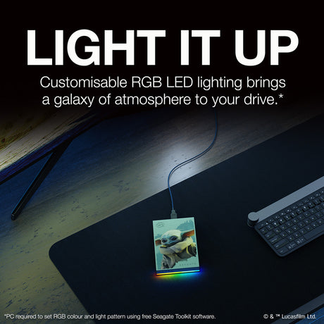 Grogu™ Drive - Special Edition FireCuda External 2TB Hard Drive - Console Accessories by Seagate The Chelsea Gamer