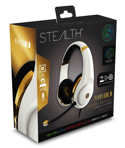 STEALTH XP-Glass Gaming Headset - Gold - Console Accessories by ABP Technology The Chelsea Gamer