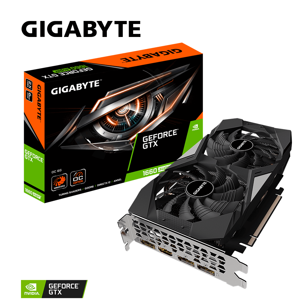 Gigabyte GeForce GTX 1660 SUPER OC 6GB Dual Fan Graphics Card - Core Components by Gigabyte The Chelsea Gamer