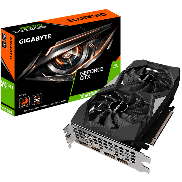 Gigabyte GeForce GTX 1660 SUPER OC 6GB Dual Fan Graphics Card - Core Components by Gigabyte The Chelsea Gamer