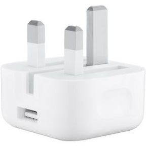 Apple AC Adapter for iPhone, iPod, iPad, Tablet PC, Smartphone, Smart Watch - 5 W Output Power - 230 V AC Input Voltage - 5 V DC Output Voltage - Cables by Apple The Chelsea Gamer