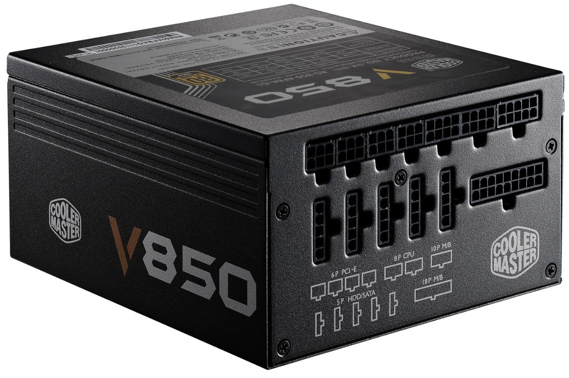 Cooler Master Vanguard V 850W 80plus Gold Power Supply Unit Fully Modular with 100% Japanese Capacitor and UK Cable - Core Components by Cooler Master The Chelsea Gamer