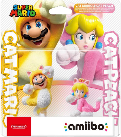 Cat Mario and Cat Peach - Amiibo - Video Games by Nintendo The Chelsea Gamer