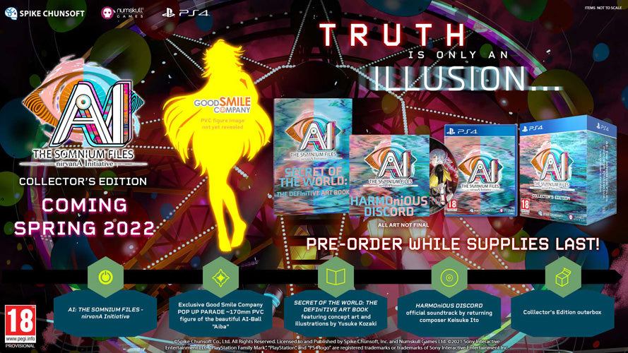 AI The Somnium Files: nirvanA Initiative - PlayStation 4 - Collectors Edition - Video Games by Numskull Games The Chelsea Gamer