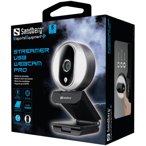 Sandberg Streamer USB Webcam Pro - Core Components by Sandberg The Chelsea Gamer