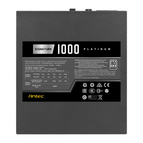 Antec Signature 1000W 80 PLUS Platinum Fully Modular Power Supply - Core Components by Antec The Chelsea Gamer