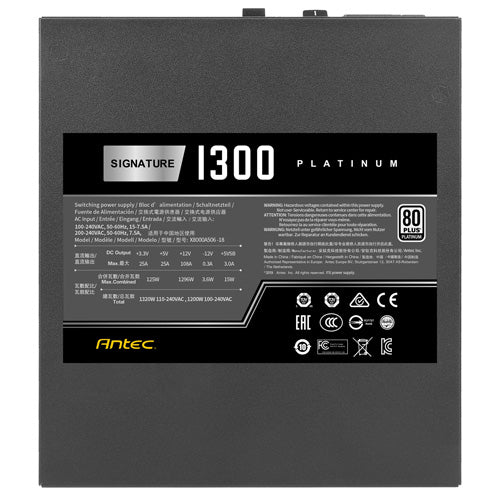 Antec Signature 1300W 80 PLUS Platinum Fully Modular Power Supply - Core Components by Antec The Chelsea Gamer