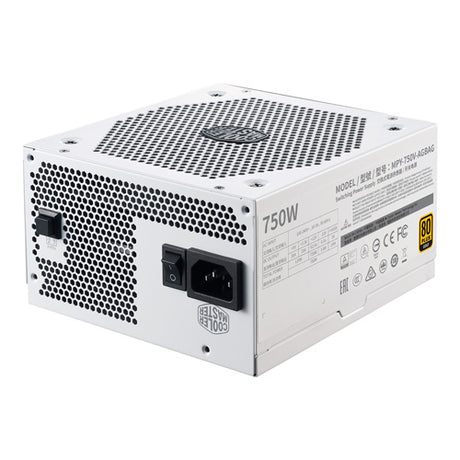Cooler Master V750 Gold V2 White Edition 750W 135mm Silent FDB Fan 80 PLUS Gold Fully Modular PSU - Core Components by Cooler Master The Chelsea Gamer