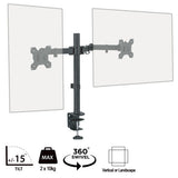 piXL Double Monitor Arm Desk Mount - Furniture by piXL The Chelsea Gamer