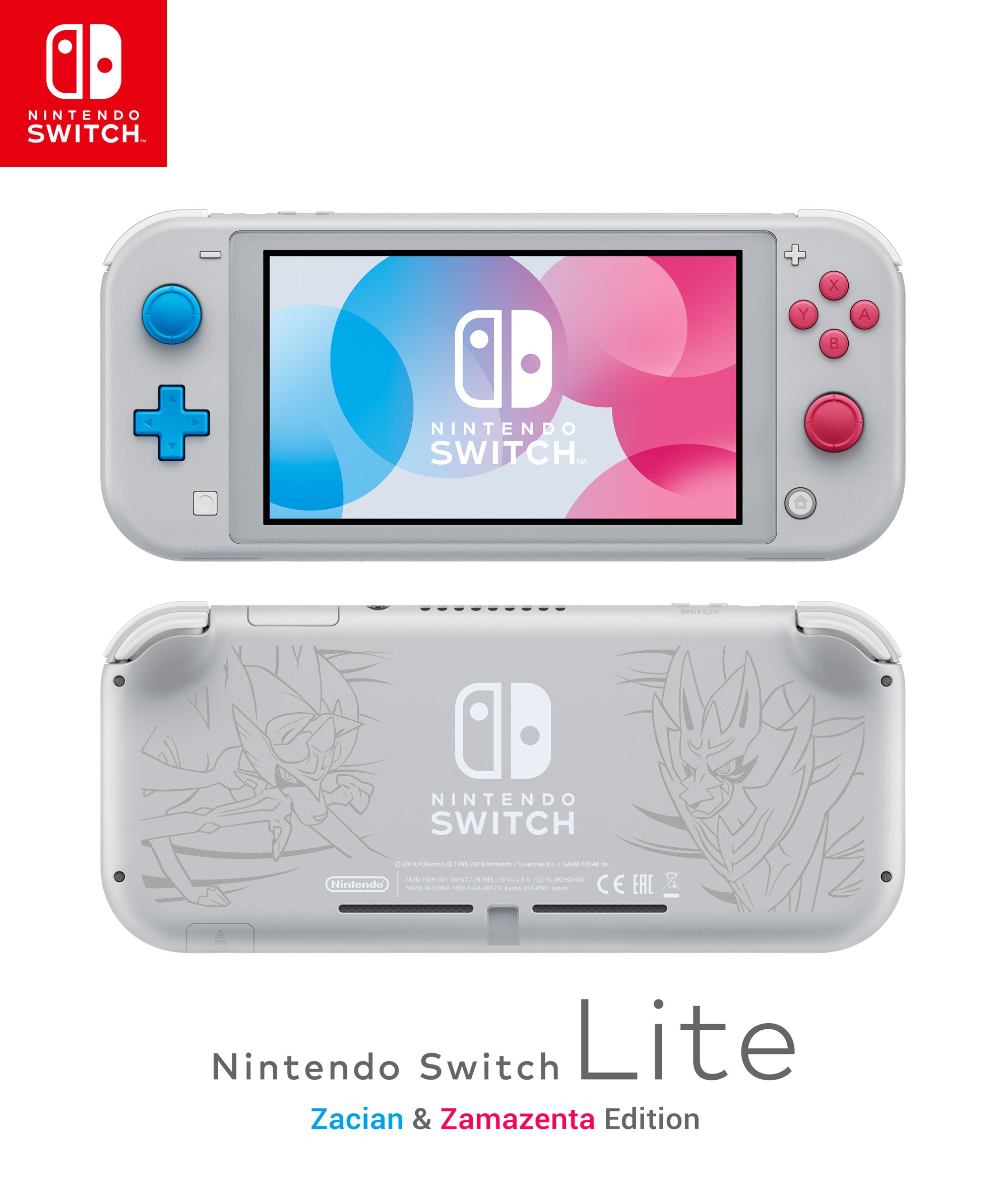 Nintendo Switch Lite - Zacian & Zamazenta Edition - Console pack by Nintendo The Chelsea Gamer