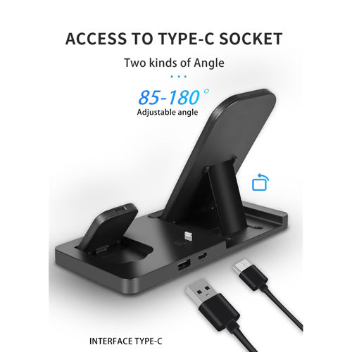 Prevo Universal 4-In-1 Fast Charging QI Wireless Charging Station - Cables by Prevo The Chelsea Gamer