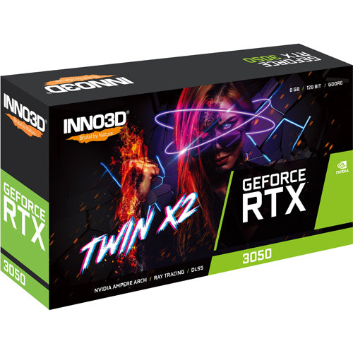 Inno3D - Nvidia GeForce RTX 3050 Twin X2 8GB - Core Components by INNO3D The Chelsea Gamer