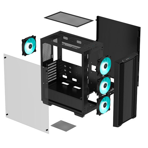 DeepCool CC560 Black PC Case - Core Components by DeepCool The Chelsea Gamer