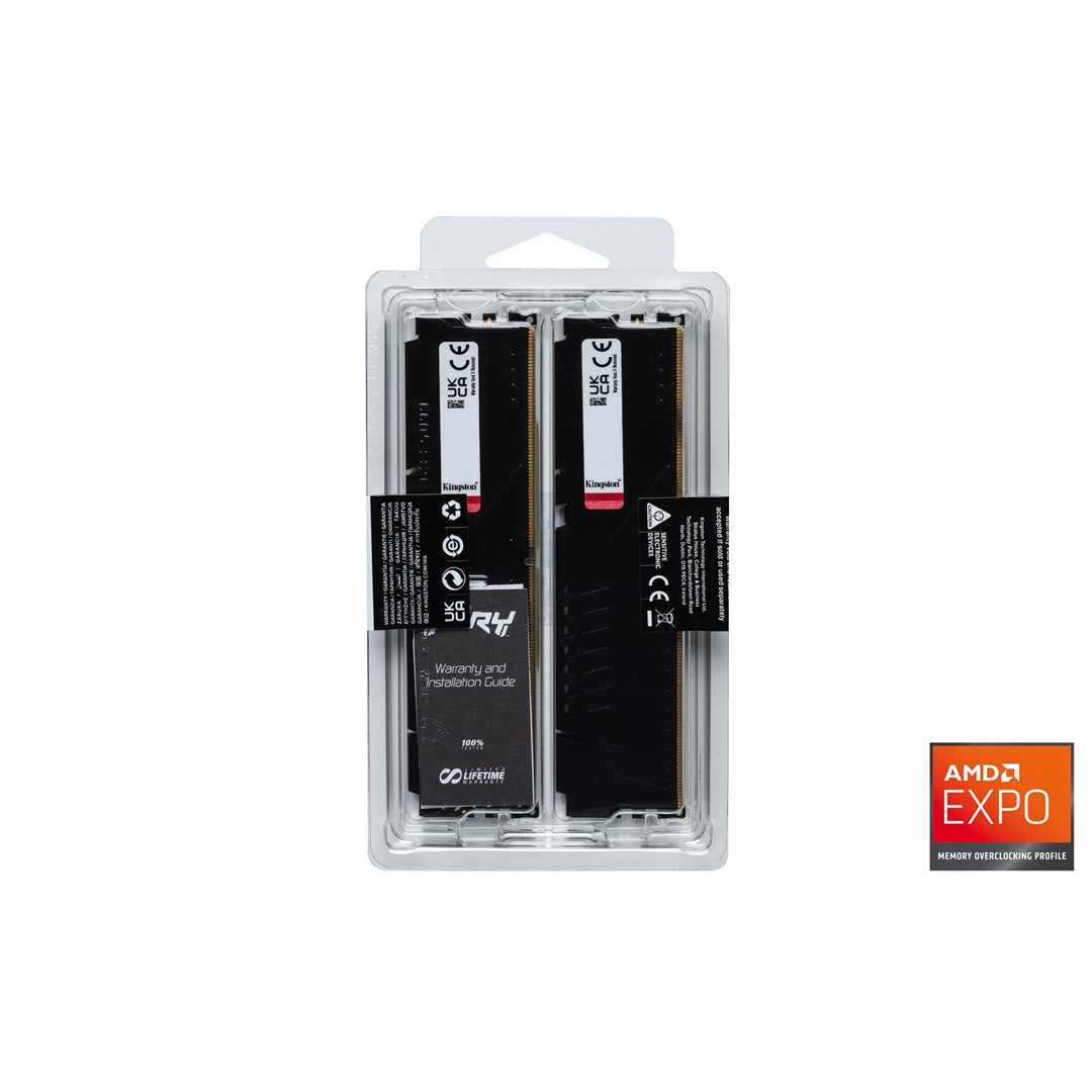 Kingston FURY Beast 32GB (2x16GB), 6000MHz DDR5, AMD EXPO Certified - Core Components by Kingston The Chelsea Gamer