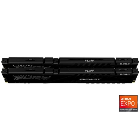 Kingston FURY Beast 32GB (2x16GB), 6000MHz DDR5, AMD EXPO Certified - Core Components by Kingston The Chelsea Gamer