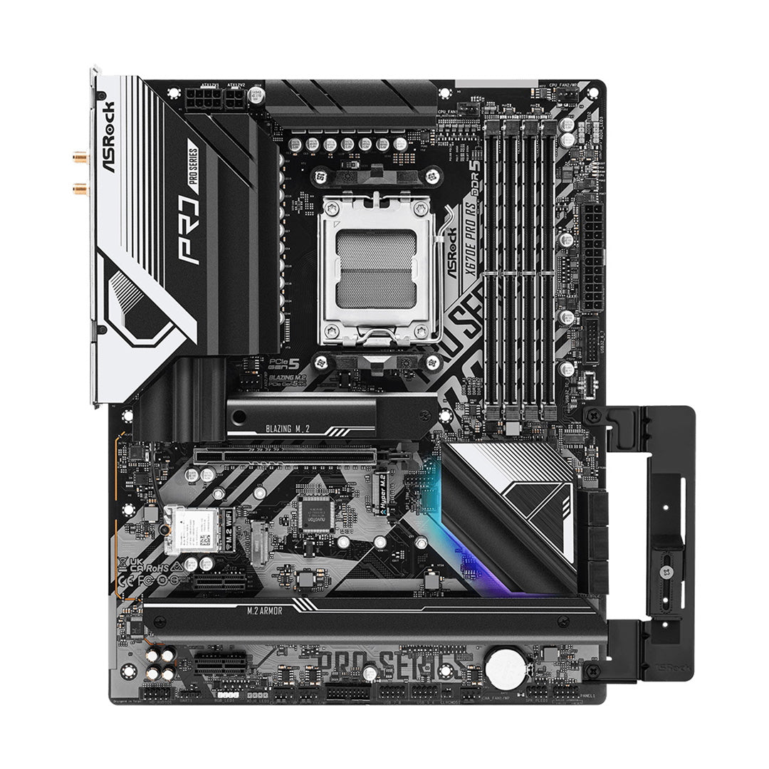ASRock X670E Pro RS Motherboard, AMD Socket AM5 - Core Components by ASRock The Chelsea Gamer