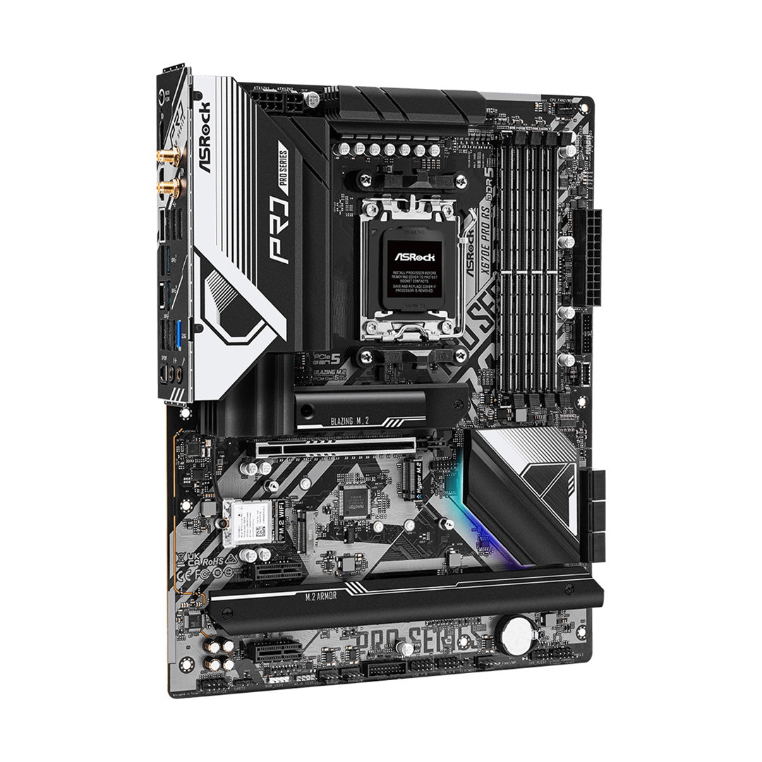 ASRock X670E Pro RS Motherboard, AMD Socket AM5 - Core Components by ASRock The Chelsea Gamer