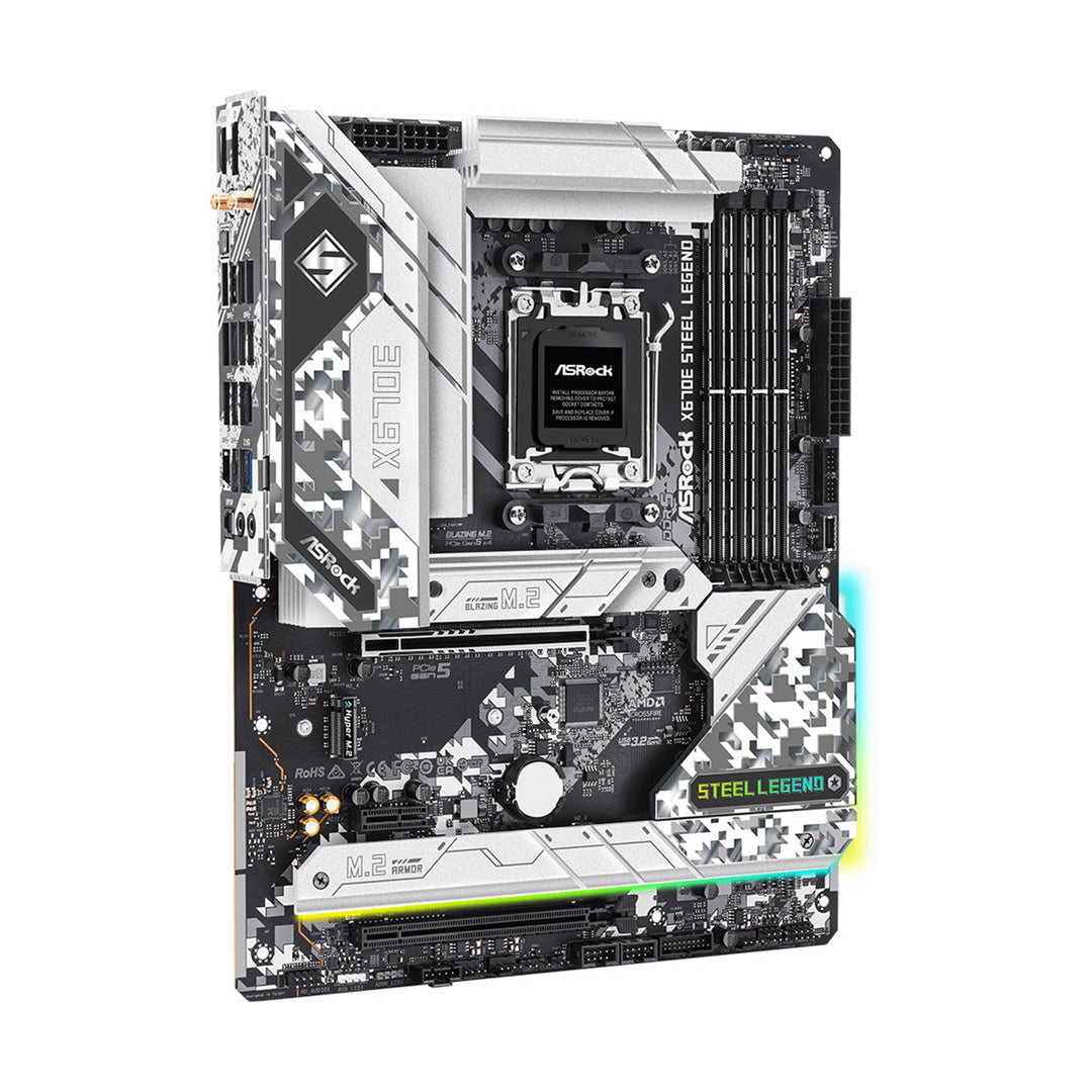 ASRock X670E Steel Legend Motherboard, AMD Socket AM5 - Core Components by ASRock The Chelsea Gamer