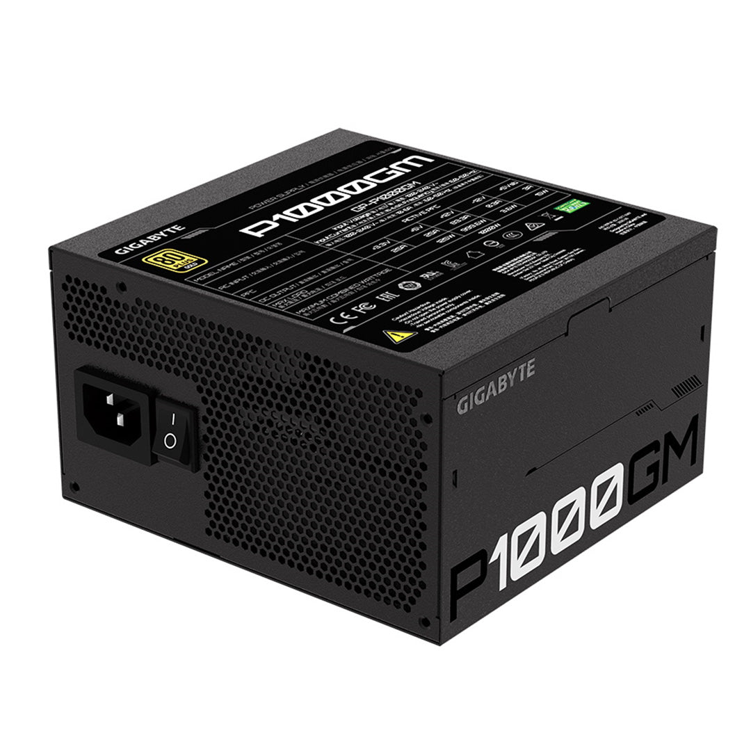 Gigabyte P1000GM 1000W Power Supply - Core Components by Gigabyte The Chelsea Gamer