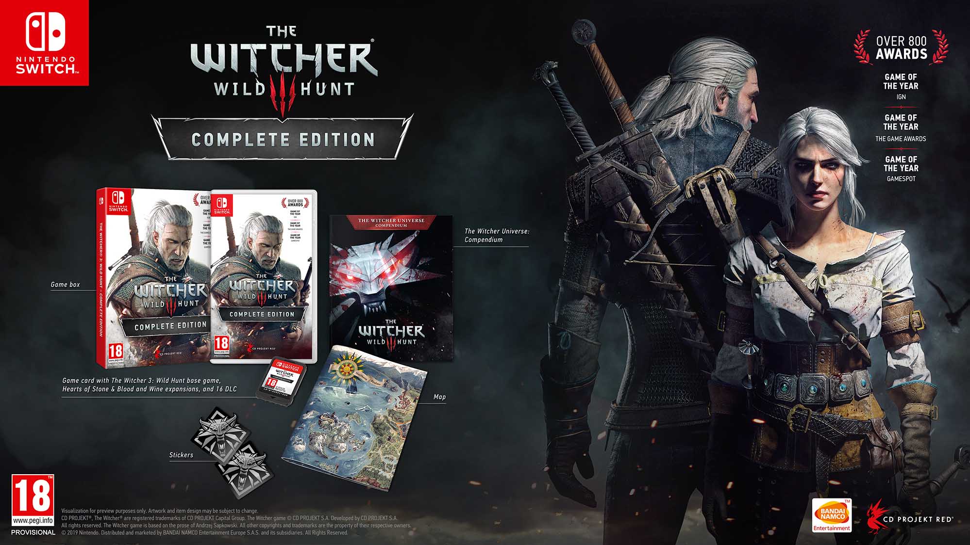 The Witcher III: Wild Hunt Complete Edition (Day One Edition) - Nintendo Switch - Video Games by Bandai Namco Entertainment The Chelsea Gamer