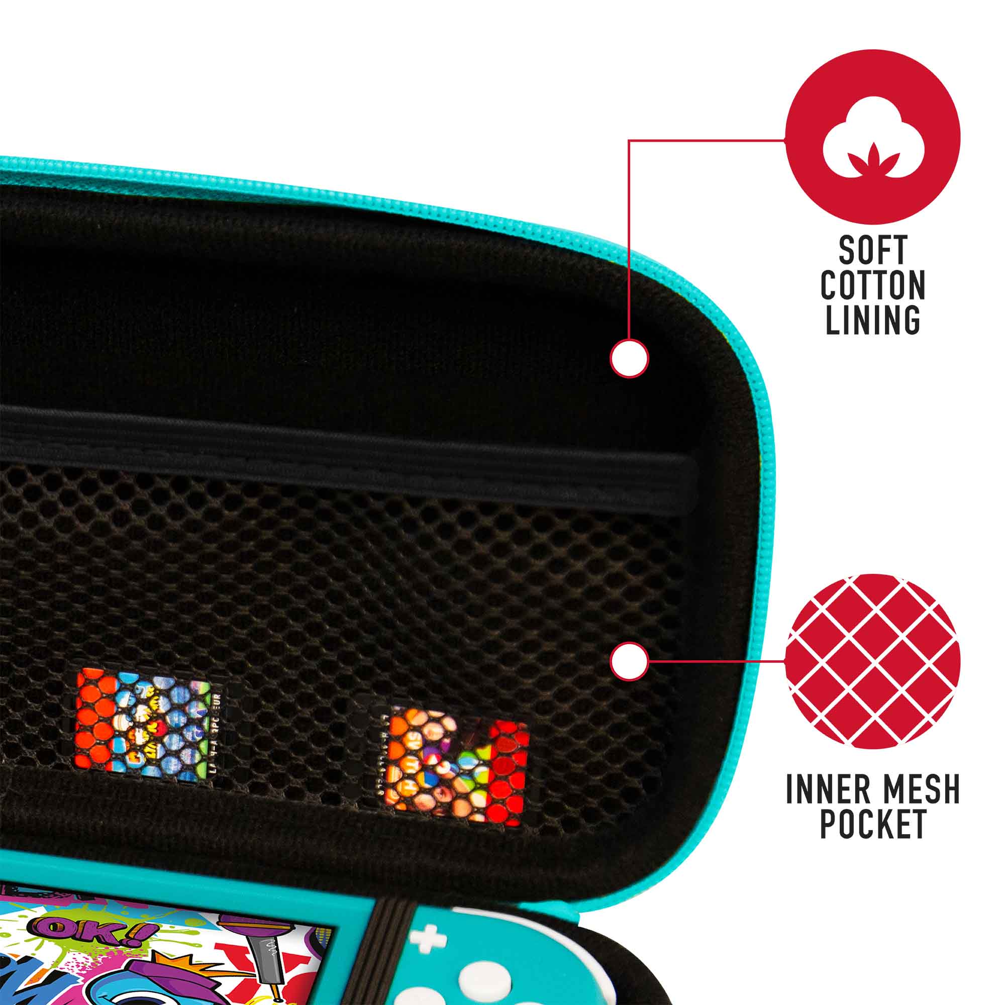 STEALTH Travel Case for Nintendo Switch Lite - SL-01 - Turquoise - Console Accessories by ABP Technology The Chelsea Gamer